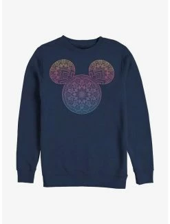 Cheap ❤️ Disney Mickey Mouse Mickey Mandala Fill Crew Sweatshirt ⭐