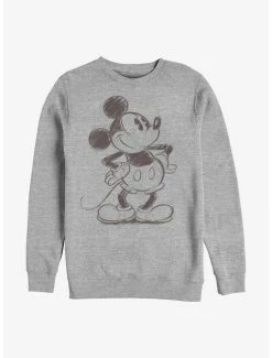 Best Pirce ⌛ Disney Mickey Mouse Sketched Mickey Crew Sweatshirt 🌟