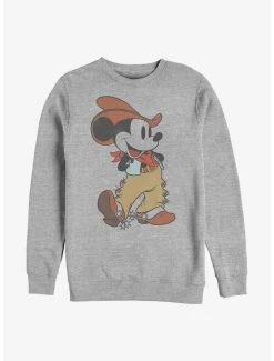 New 🤩 Disney Mickey Mouse Western Mickey Crew Sweatshirt 🎉