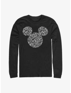 Best deal 👏 Disney Mickey Mouse Mickey Icons Fill Long-Sleeve T-Shirt 🥰