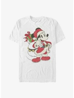 Budget ✔️ Disney Mickey Mouse Just Santa Mickey T-Shirt 🎉