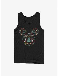 Deals 🥰 Disney Mickey Mouse Holiday Icon Ear Fill Tank 🧨