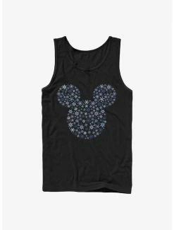 Promo 🎉 Disney Mickey Mouse Mickey Ear Snowflakes Tank ✨