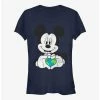 Deals 😍 Disney Mickey Mouse Mickey Earth Heart 👧 Girls T-Shirt 🛒