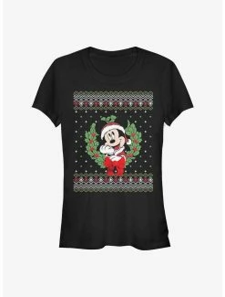 Brand new ✨ Disney Mickey Mouse Mickey Ugly Holiday 👧 Girls T-Shirt 👏