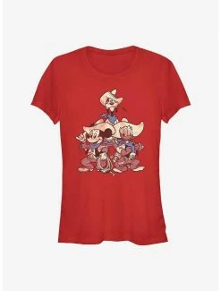 Best Sale ⭐ Disney Mickey Mouse Vintage Cowboys 👧 Girls T-Shirt 🎉