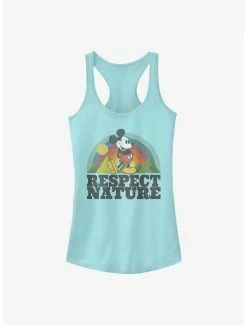 Outlet 💯 Disney Mickey Mouse Respect Nature 👧 Girls Tank 👏