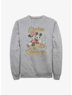 Best Sale 🥰 Disney Mickey Mouse Outdoors Crew Sweatshirt 🎉