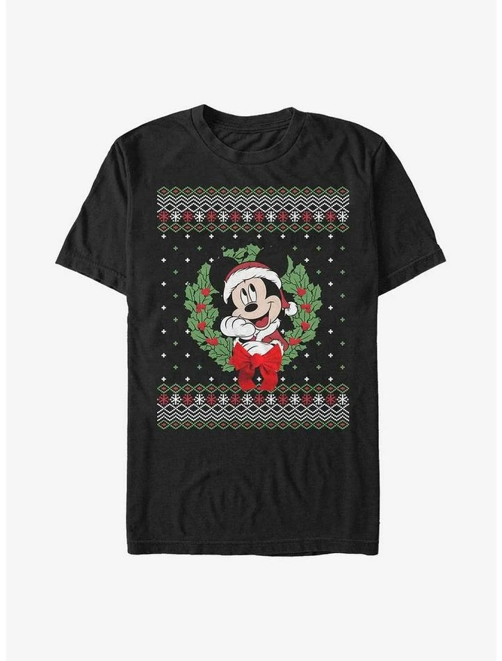 Brand new π― Disney Mickey Mouse Mickey Ugly Holiday T-Shirt π§¨