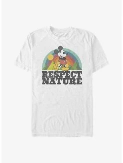 Discount ⌛ Disney Mickey Mouse Respect Nature T-Shirt 👍