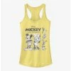 New 🤩 Disney Mickey Mouse Mickey Friends Sketch 👧 Girls Tank 💯