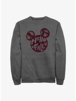 Flash Sale 🌟 Disney Mickey Mouse Hello Fall Crew Sweatshirt 👍