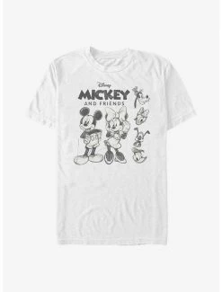 Hot Sale ✨ Disney Mickey Mouse Mickey Friends Sketch T-Shirt ❤️