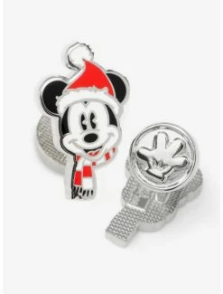 Discount 🎁 Disney Mickey Mouse Holiday Hat Cufflinks ⭐