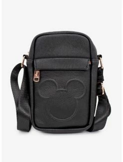 Deals 🎉 Disney Mickey Mouse Embossed Vegan Leather Crossbody Bag 🧨