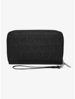Best Sale 👏 Disney Mickey Mouse Ears Icon Embossed Zip Wallet 🤩