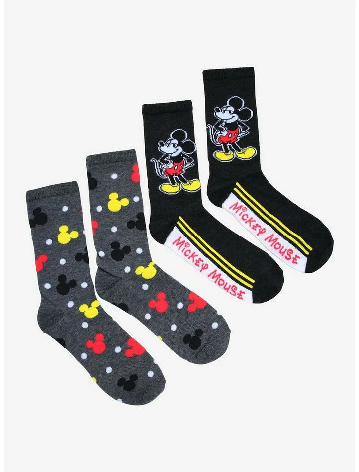 Top 10 π€© Disney Mickey Mouse Retro Multicolor Crew 𧦠Socks 2 Pair π - Image 2
