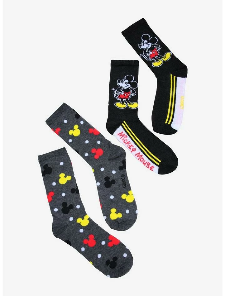 Top 10 π€© Disney Mickey Mouse Retro Multicolor Crew 𧦠Socks 2 Pair π
