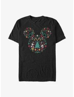 Promo ✨ Extra Soft Disney Mickey Mouse & Minnie Mouse Icon Ear Fill T-Shirt 😍