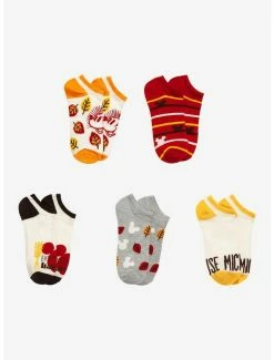 Wholesale 👍 Disney Mickey Mouse Harvest No-Show 🧦 Socks 5 Pair 😉