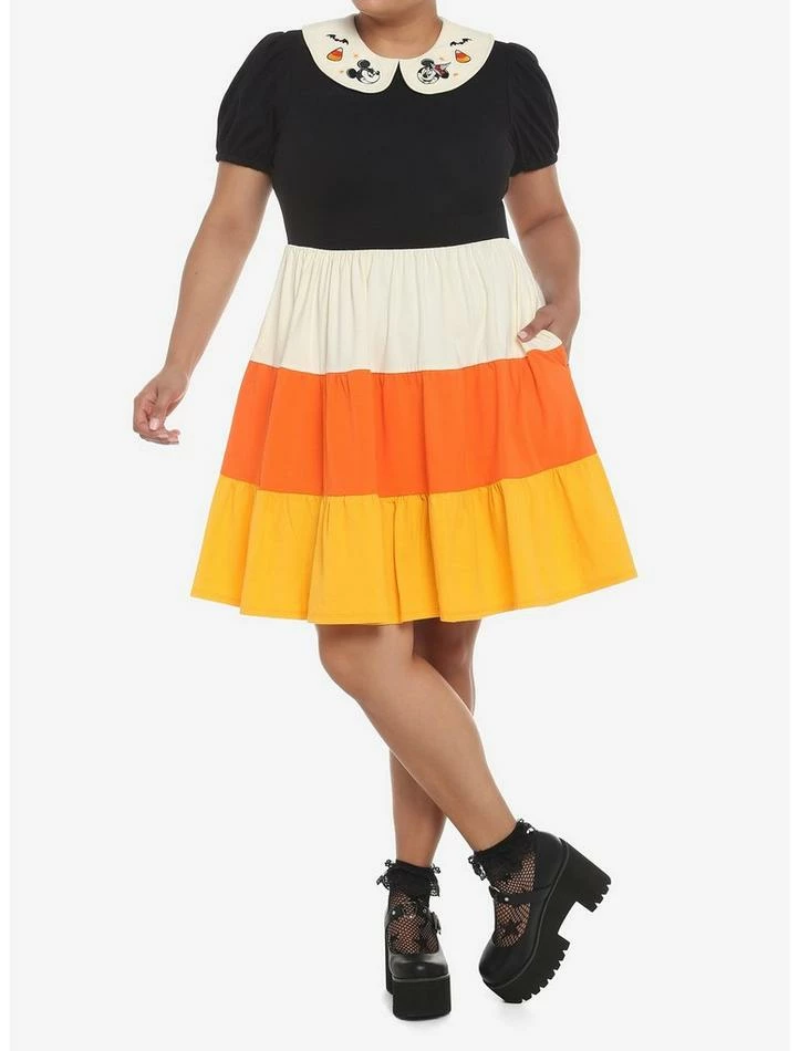 Best Pirce π Her Universe Disney π Halloween π¬ Candy Corn Collared π Dress Plus Size π - Image 2