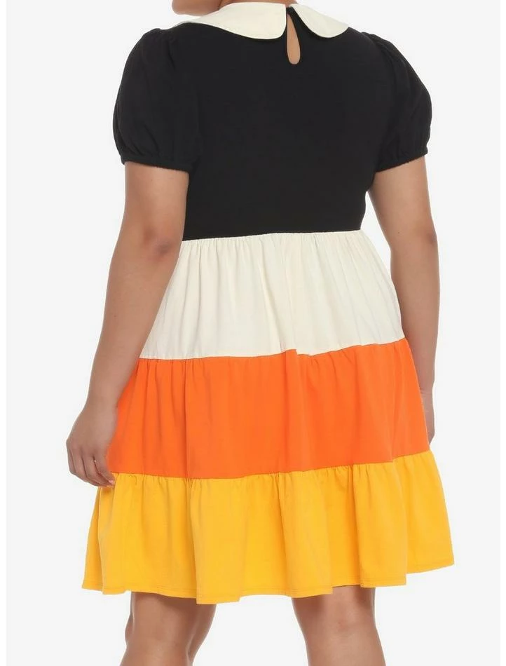 Best Pirce π Her Universe Disney π Halloween π¬ Candy Corn Collared π Dress Plus Size π - Image 3