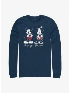 New 🎁 Disney Mickey Mouse Always Forever Long-Sleeve T-Shirt 💯