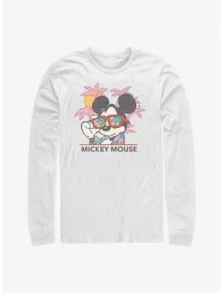 Promo 🤩 Disney Mickey Mouse Beach 👓 Sunglasses Long-Sleeve T-Shirt 🧨