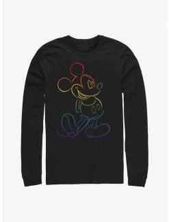 Outlet ❤️ Disney Mickey Mouse Big Pride Long-Sleeve T-Shirt 🛒