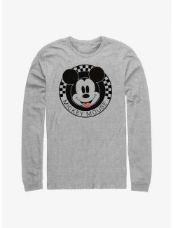 Coupon 🛒 Disney Mickey Mouse Checkered Long-Sleeve T-Shirt 🤩