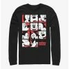 New ✨ Disney Mickey Mouse Expression Grid Long-Sleeve T-Shirt 🔥
