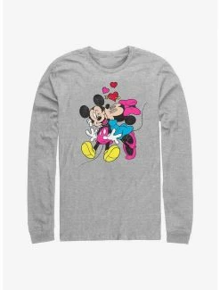 Cheapest 💯 Disney Mickey Mouse Minnie Love Long-Sleeve T-Shirt 🌟