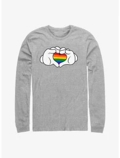 Wholesale 🎁 Disney Mickey Mouse Rainbow Love Long-Sleeve T-Shirt 💯