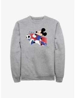 Cheap 😀 Disney Mickey Mouse Usa Kick Sweatshirt ⌛