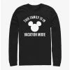 New ❤️ Disney Mickey Mouse Vacation Mode Long-Sleeve T-Shirt 🛒