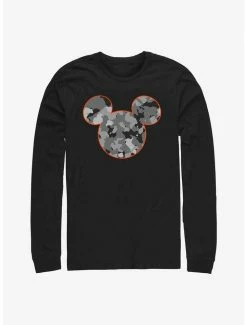 Best Pirce 🌟 Disney Mickey Mouses Camo Long-Sleeve T-Shirt 🛒