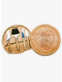 Wholesale π― Disney Mickey and Minnie Mouse Heart Circo Cheese Cutting Board & Tools Set β