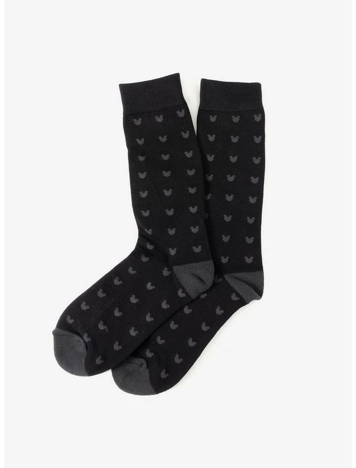 Best reviews of β€οΈ Disney Mickey Mouse Silhouette Motif Black Men's 𧦠Socks π₯ - Image 2