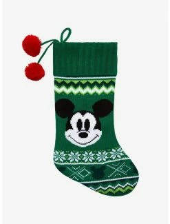 Promo 👍 Disney Mickey Mouse Knit Stocking Hot Topic Exclusive 🤩