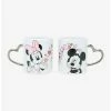 Deals 😉 Disney Mickey Mouse & Minnie Mouse Heart Mug Set 🔥