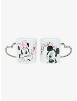 Deals 😉 Disney Mickey Mouse & Minnie Mouse Heart Mug Set 🔥