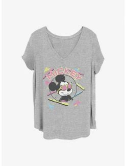 Deals 👍 Disney Mickey Mouse 90S Mickey 👧 Girls T-Shirt Plus Size 😉