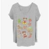 Budget ⌛ Disney Mickey Mouse 🎁 Christmas Cookies 👧 Girls T-Shirt Plus Size 🥰