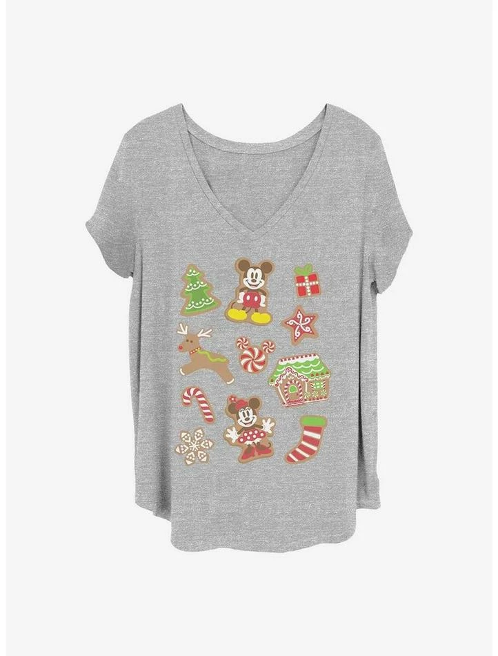Budget β Disney Mickey Mouse π Christmas Cookies π§ Girls T-Shirt Plus Size π₯°