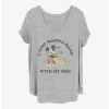 Best Sale ⌛ Disney Mickey Mouse 🦮 Dog Lover 👧 Girls T-Shirt Plus Size ✨