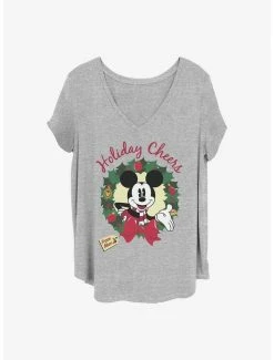 Cheapest 🔔 Disney Mickey Mouse Holiday Cheer Mom 👧 Girls T-Shirt Plus Size ✨