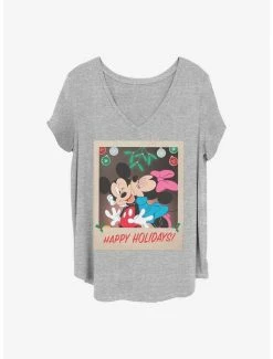 Best Sale 👍 Disney Mickey Mouse Holiday Polaroid 👧 Girls T-Shirt Plus Size 🔥