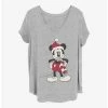 Cheapest 👍 Disney Mickey Mouse Mickey Hat 👧 Girls T-Shirt Plus Size 💯