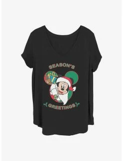 Flash Sale 😀 Disney Mickey Mouse Mickeys Greeting 👧 Girls T-Shirt Plus Size 🌟