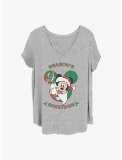 Hot Sale ✔️ Disney Mickey Mouse Mickeys Greeting 👧 Girls T-Shirt Plus Size 🔔